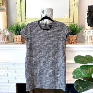 Rachel Zoe Textured Black & White Short Sleeve Mini Dress S